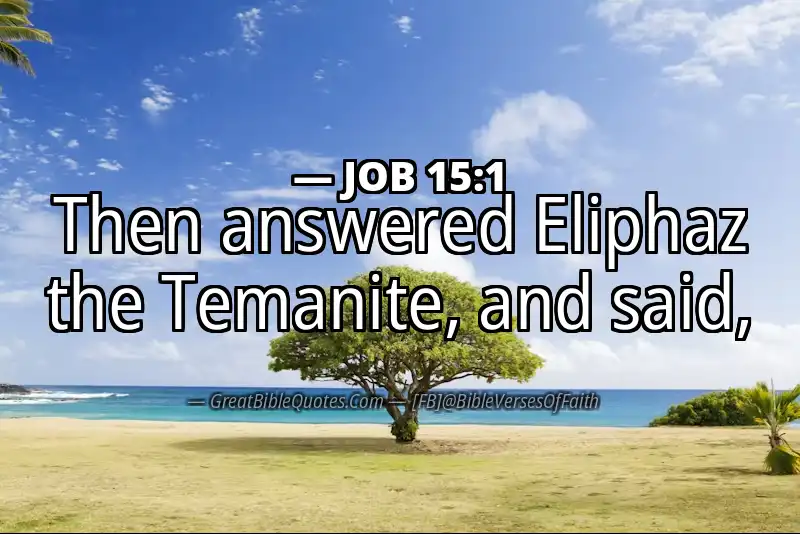 JOB 15:1 Verse