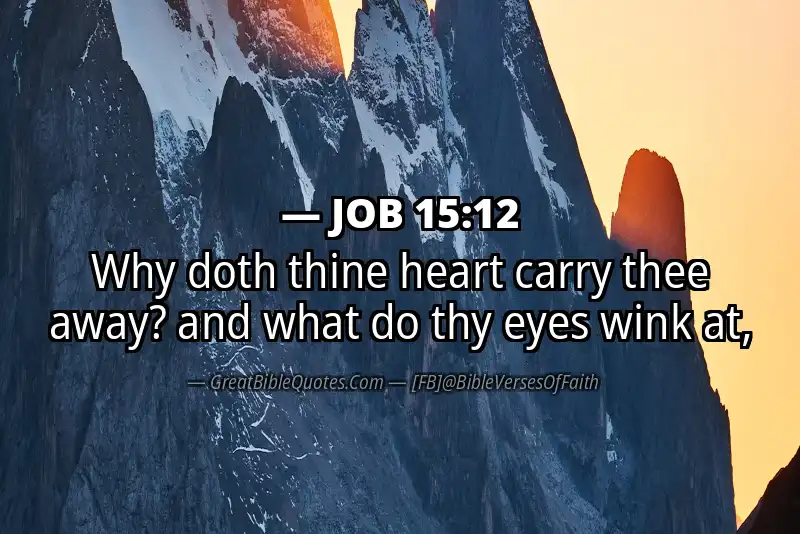 JOB 15:12 Verse