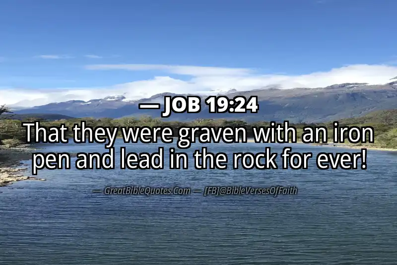 JOB 19:24 Verse Image