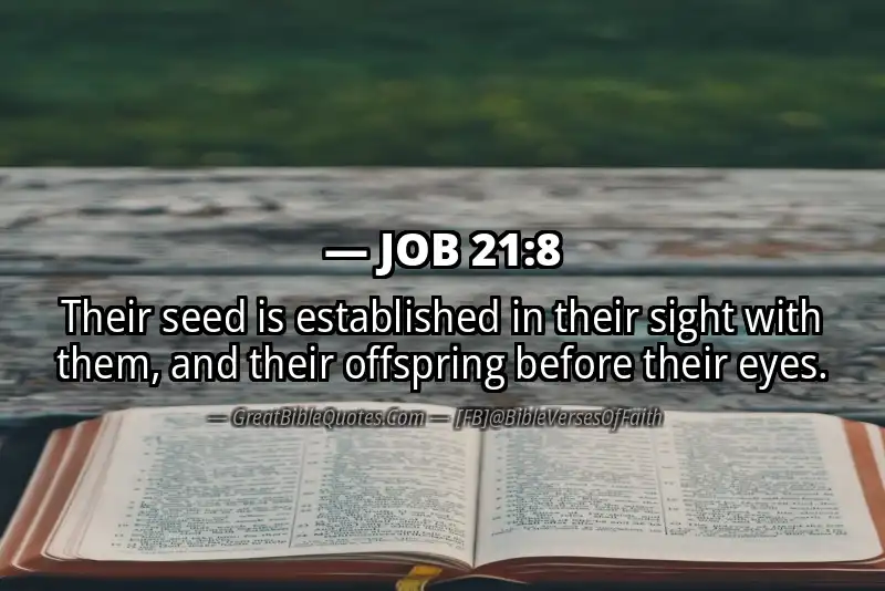 JOB 21:8 Verse