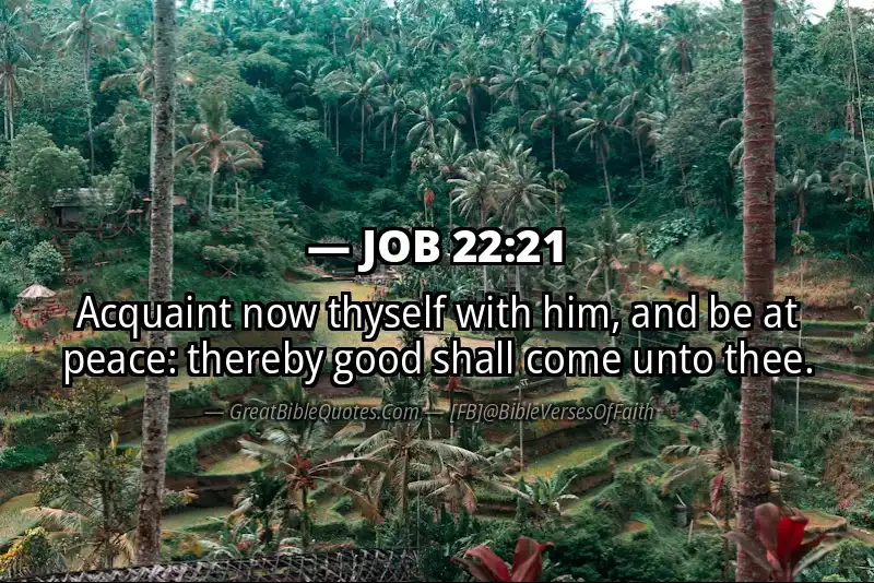Image for JOB 22:21 Bible verse