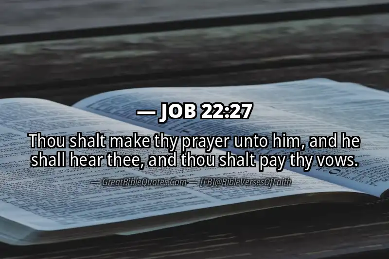 JOB 22:27 Verse