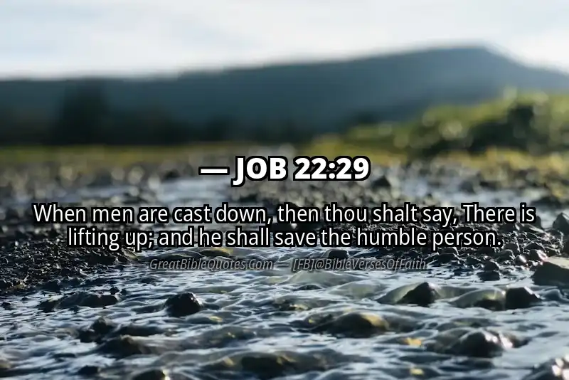 JOB 22:29 Verse