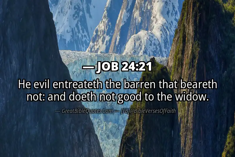 JOB 24:21 Verse Image