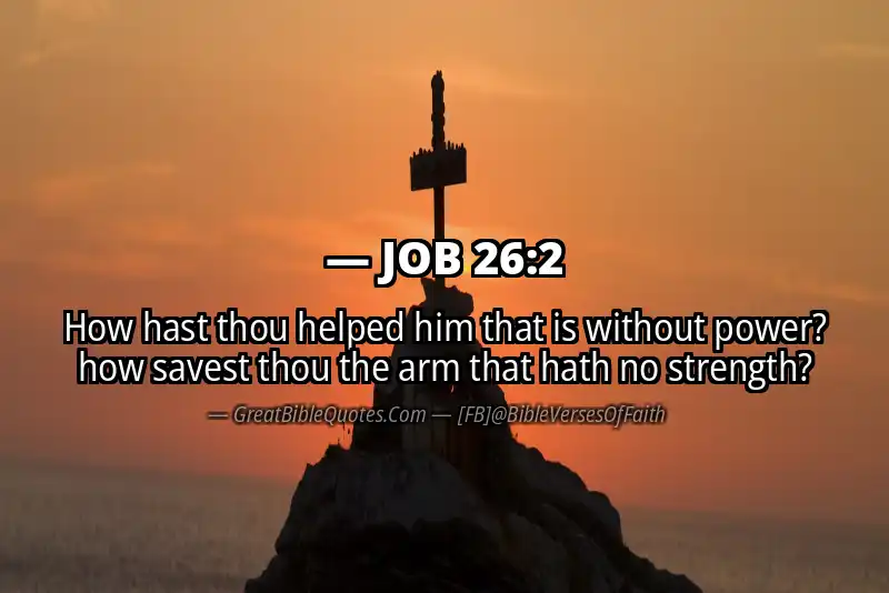 JOB 26:2 Verse