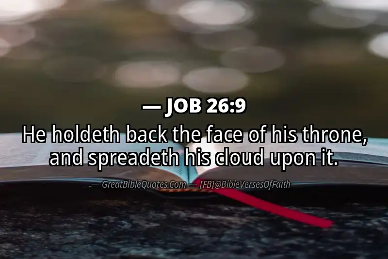 JOB 26:9 Verse