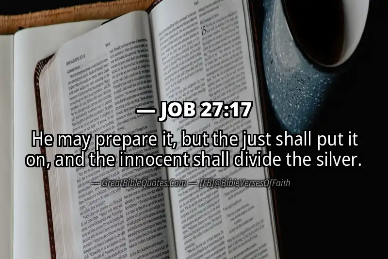 JOB 27:17 Verse