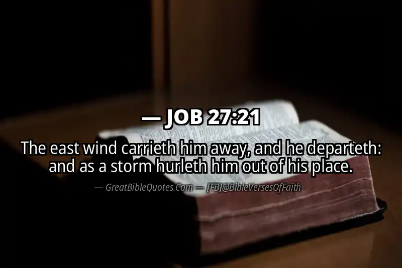 JOB 27:21 Verse