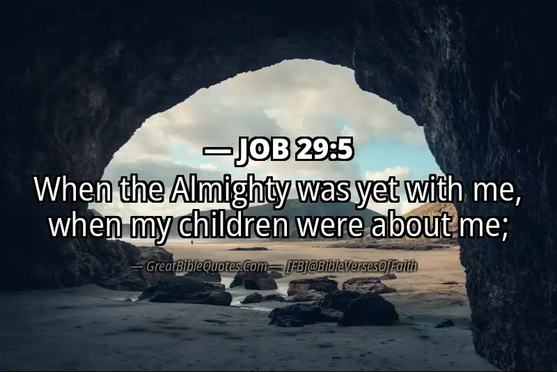 JOB 29:5 Verse