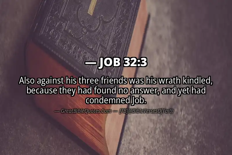 JOB 32:3 Verse