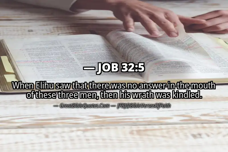 JOB 32:5 Verse