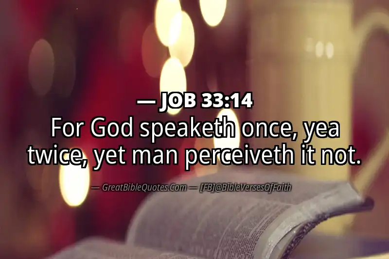 JOB 33:14 Verse