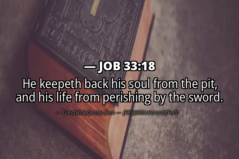 JOB 33:18 Verse