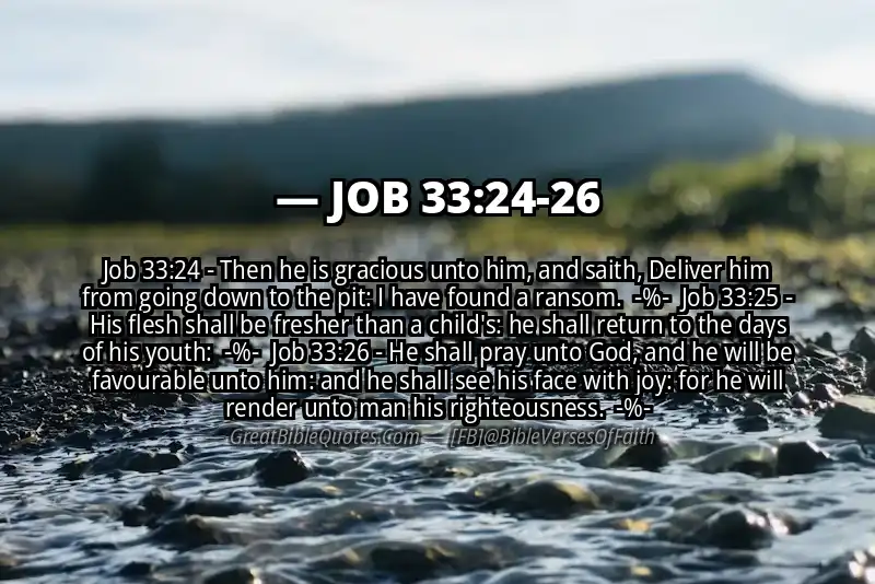 Image for JOB 33:24-26 Bible verse
