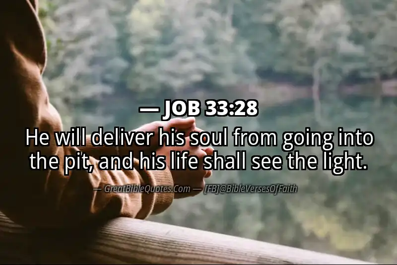JOB 33:28 Verse