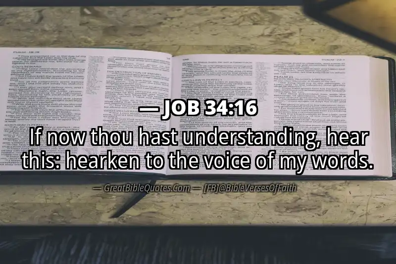 JOB 34:16 Verse