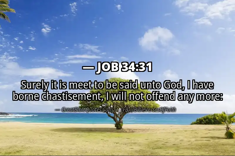 JOB 34:31 Verse Image