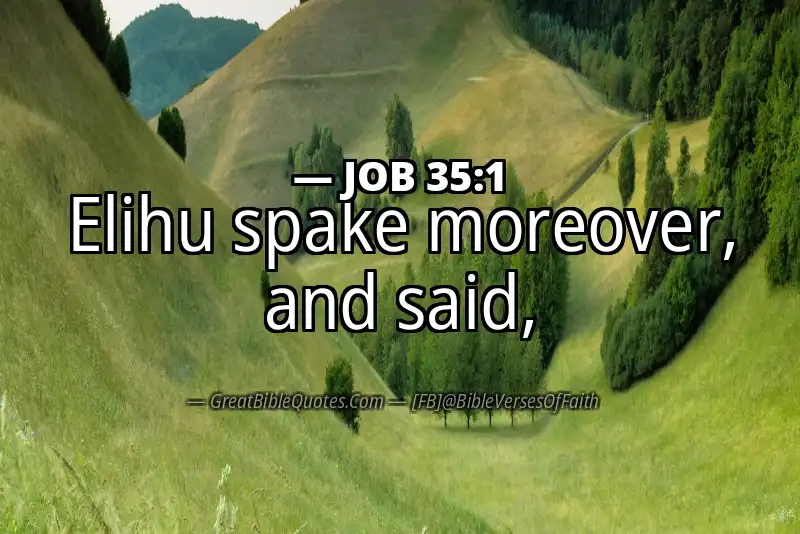 JOB 35:1 Verse