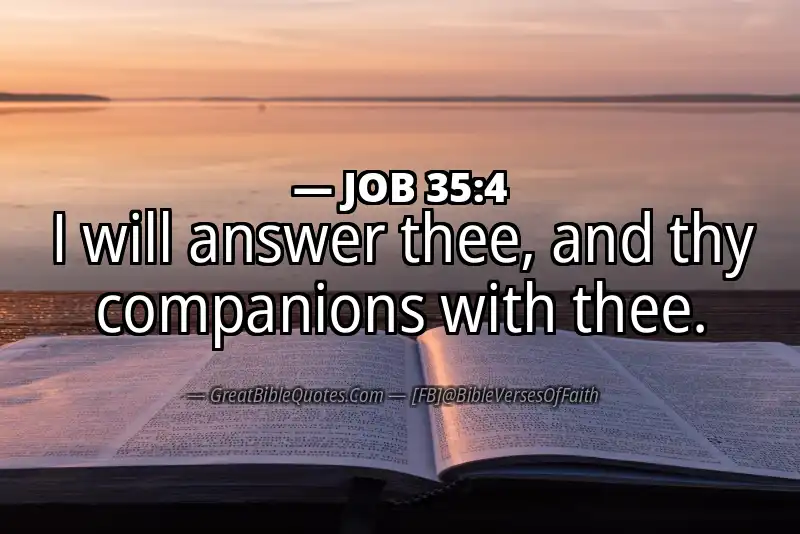 JOB 35:4 Verse