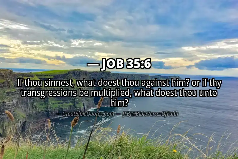JOB 35:6 Verse