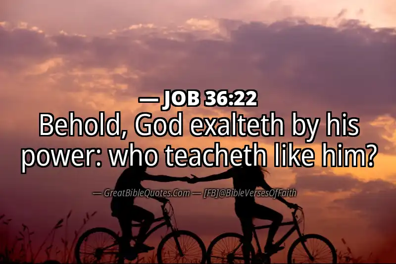 JOB 36:22 Verse
