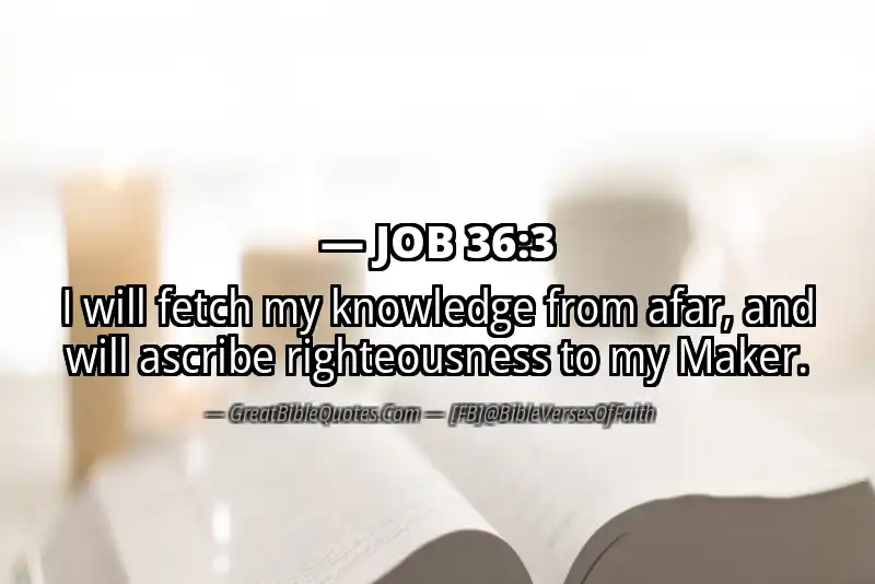 JOB 36:3 Verse