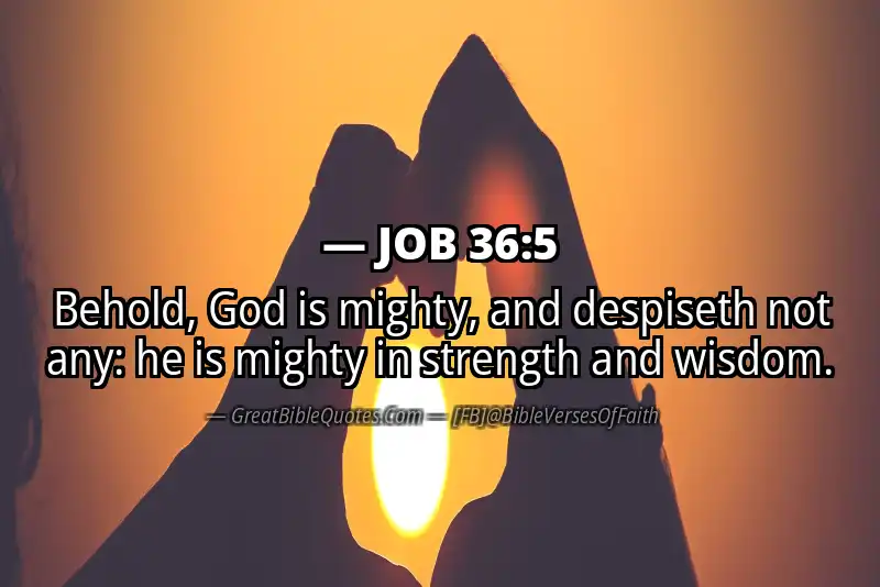 JOB 36:5 Verse