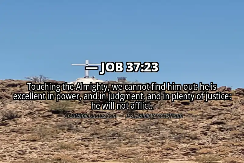 JOB 37:23 Verse