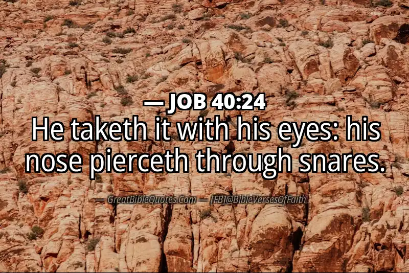 JOB 40:24 Verse Image