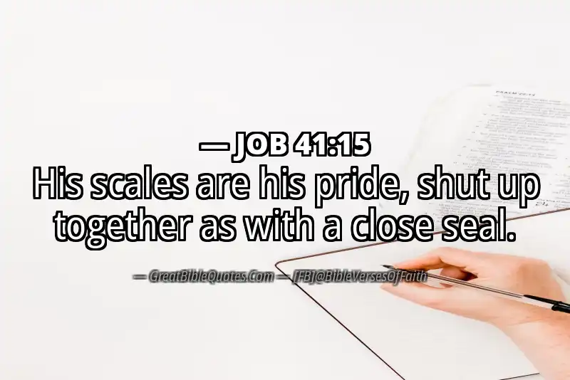 JOB 41:15 Verse