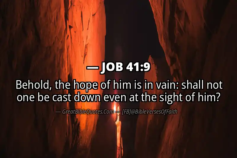 JOB 41:9 Verse