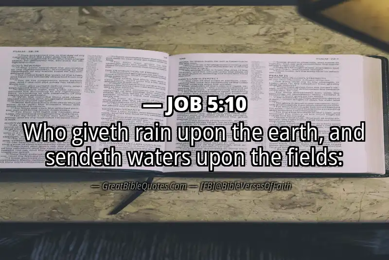 JOB 5:10 Verse