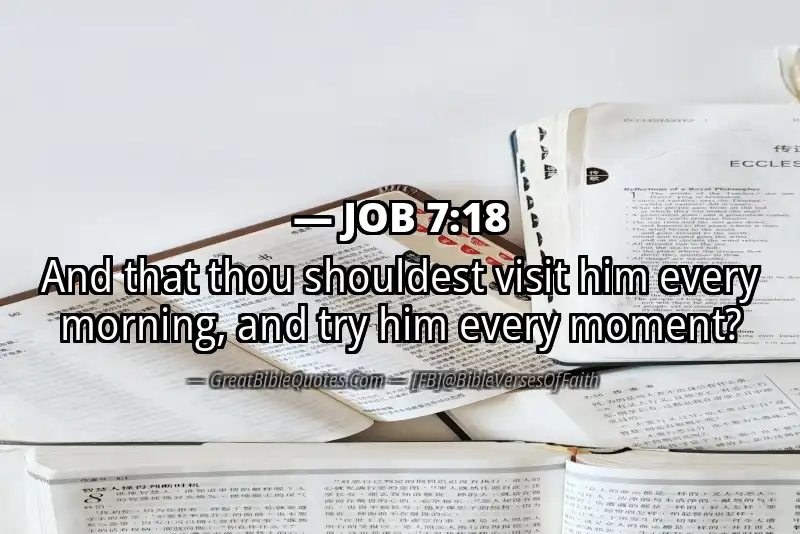 JOB 7:18 Verse