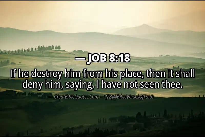 JOB 8:18 Verse