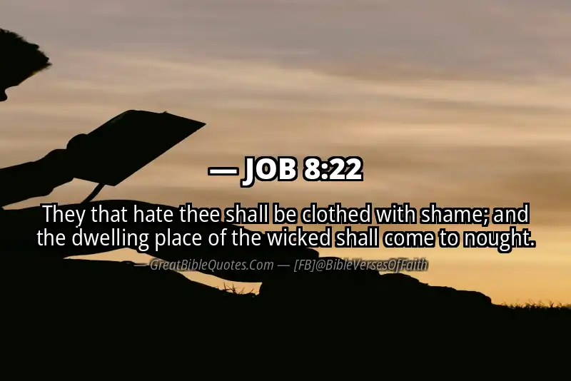 JOB 8:22 Verse