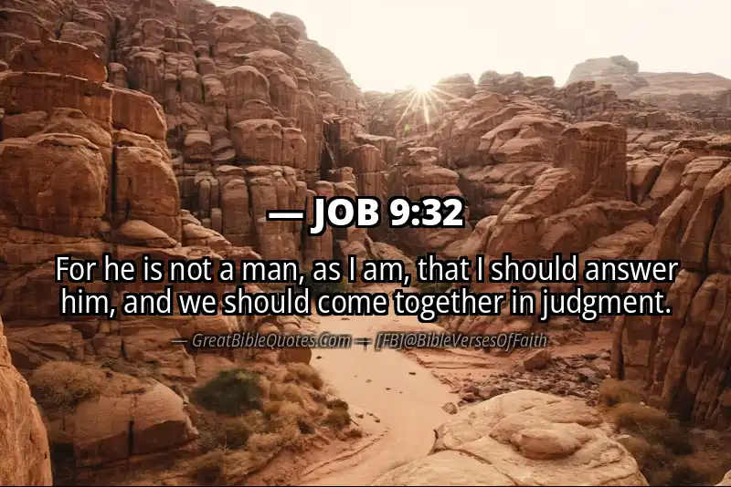 JOB 9:32 Verse