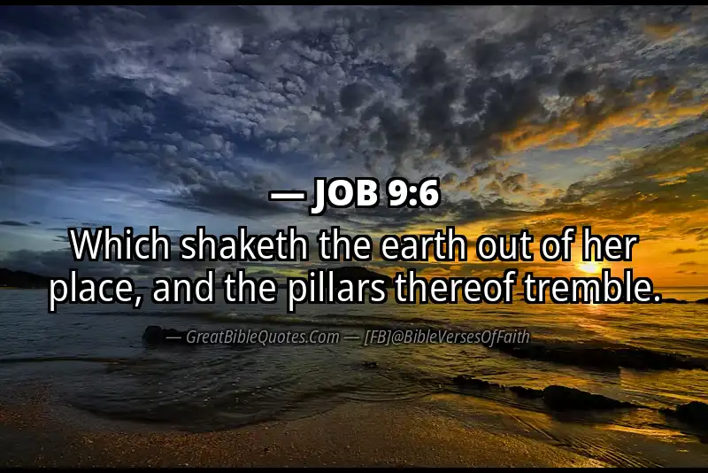 JOB 9:6 Verse Image