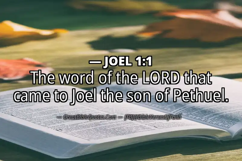 Bible verse: JOEL 1:1 Image