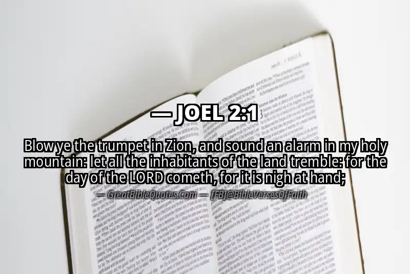 Bible verse: JOEL 2:1 Image
