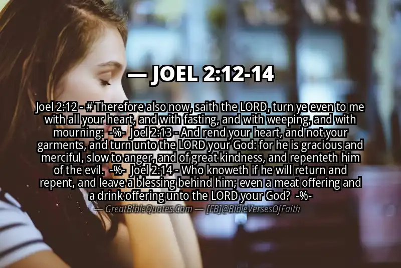 Image for JOEL 2:12-14 Bible verse