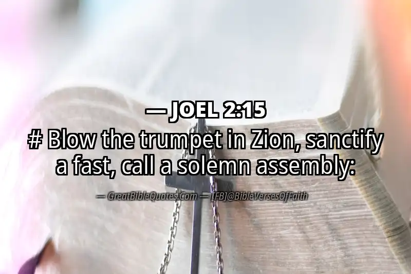 Bible verse: JOEL 2:15 Image