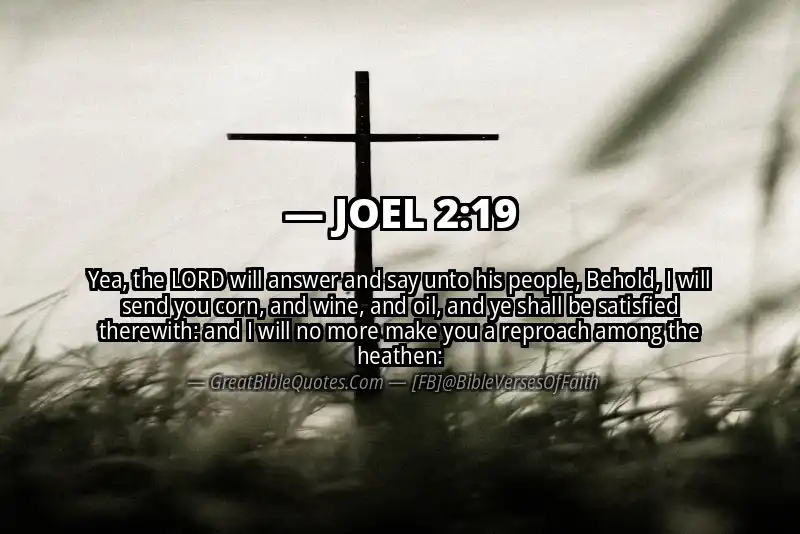 Bible verse: JOEL 2:19 Image