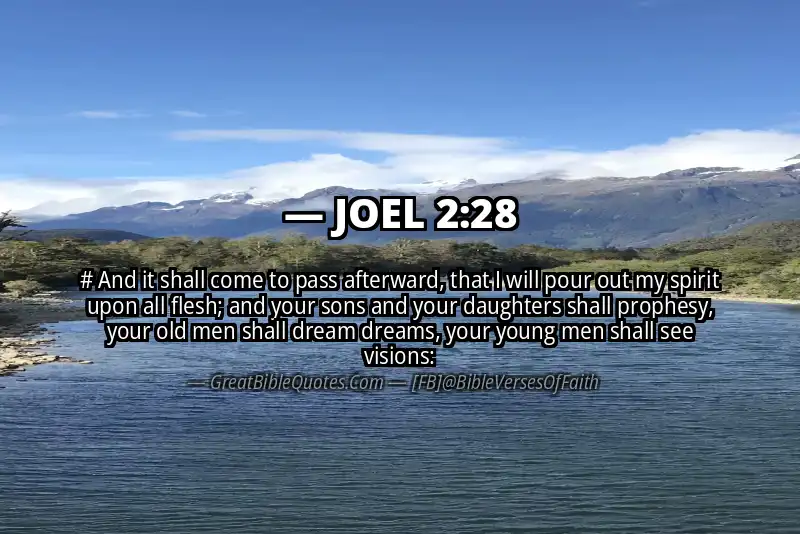 Bible verse: JOEL 2:28 Image