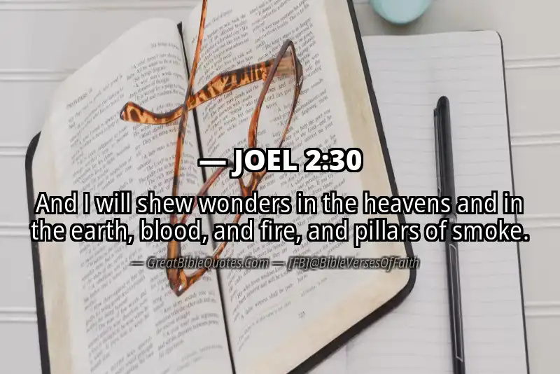 Bible verse: JOEL 2:30 Image
