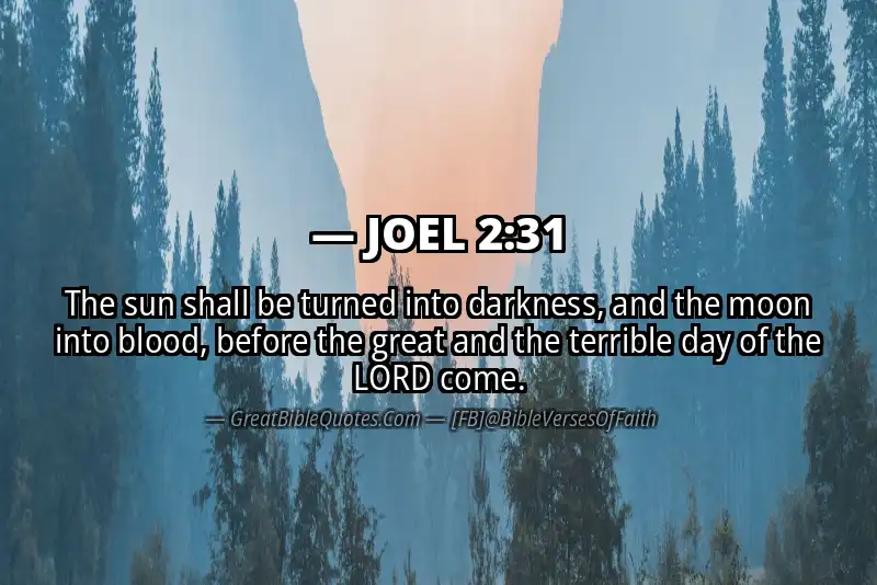 JOEL 2:31 Verse Image