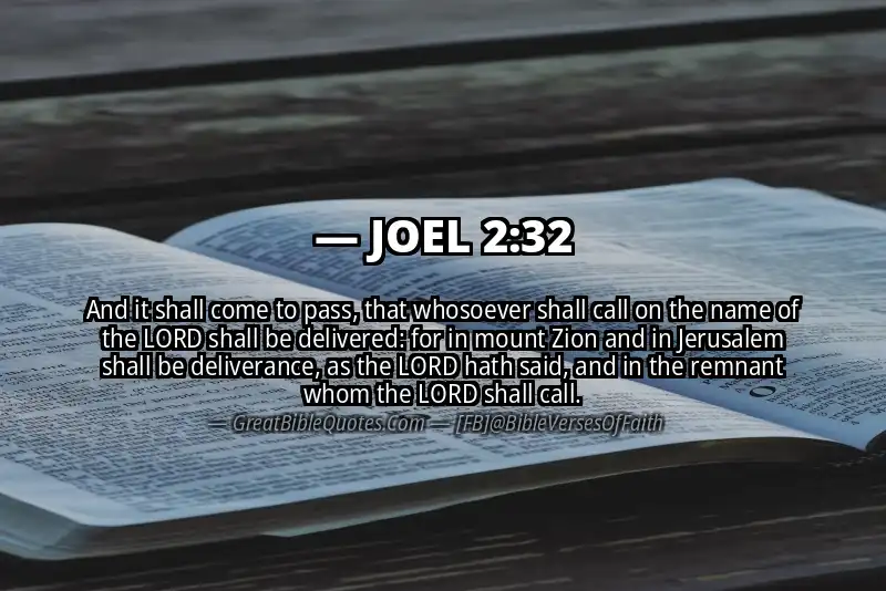 JOEL 2:32 Verse