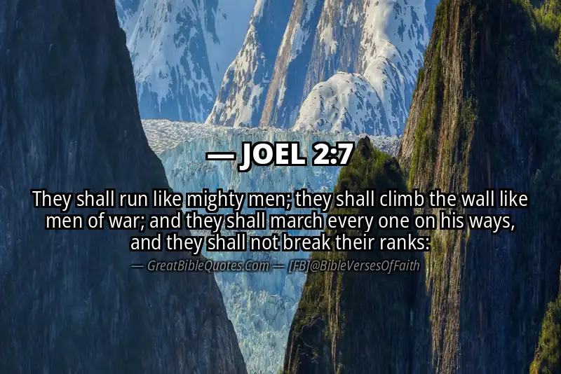 JOEL 2:7 Verse Image