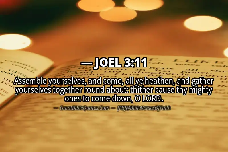 JOEL 3:11 Verse