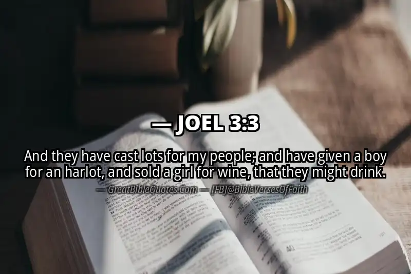 JOEL 3:3 Verse