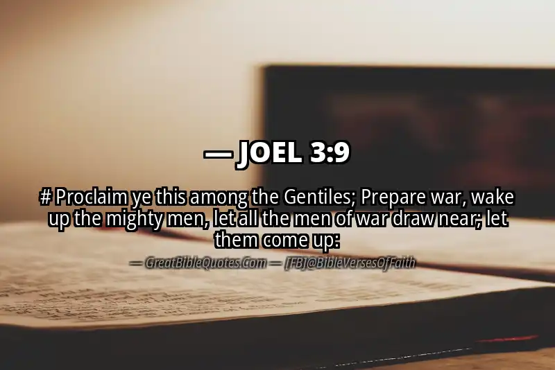 JOEL 3:9 Verse